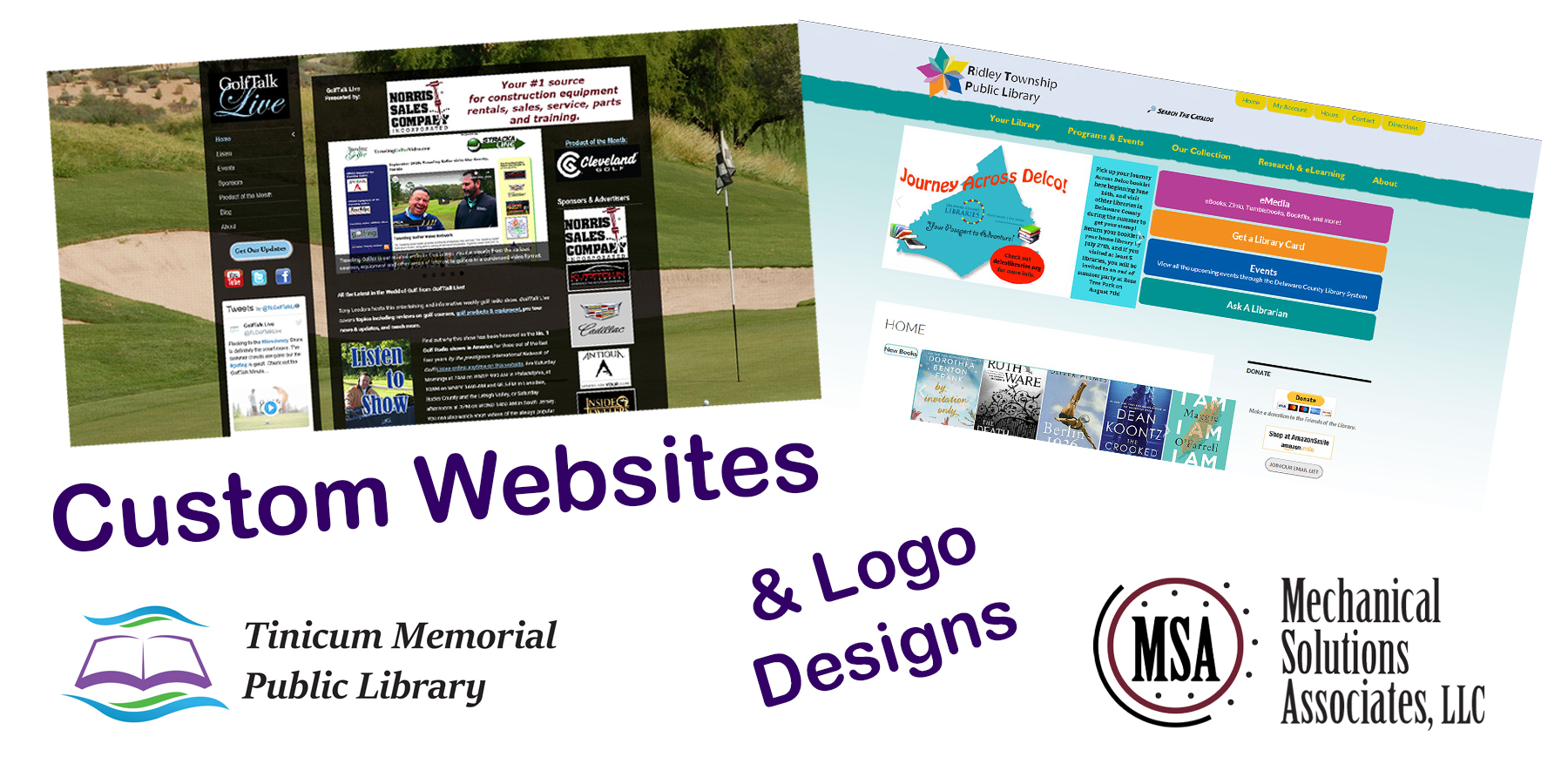 Custom Website and Logo Portfolio